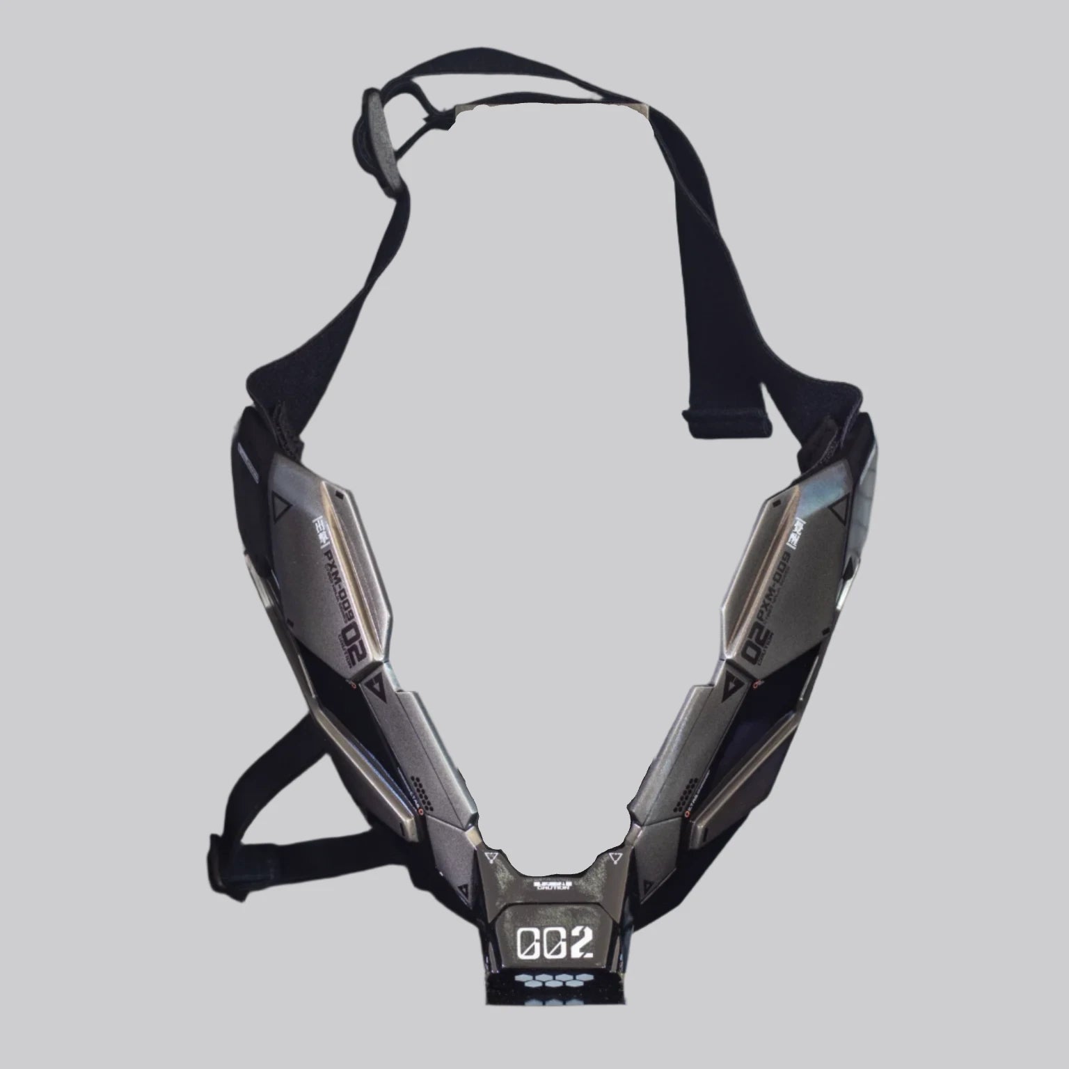 Szara maska cyberpunkowa ninja