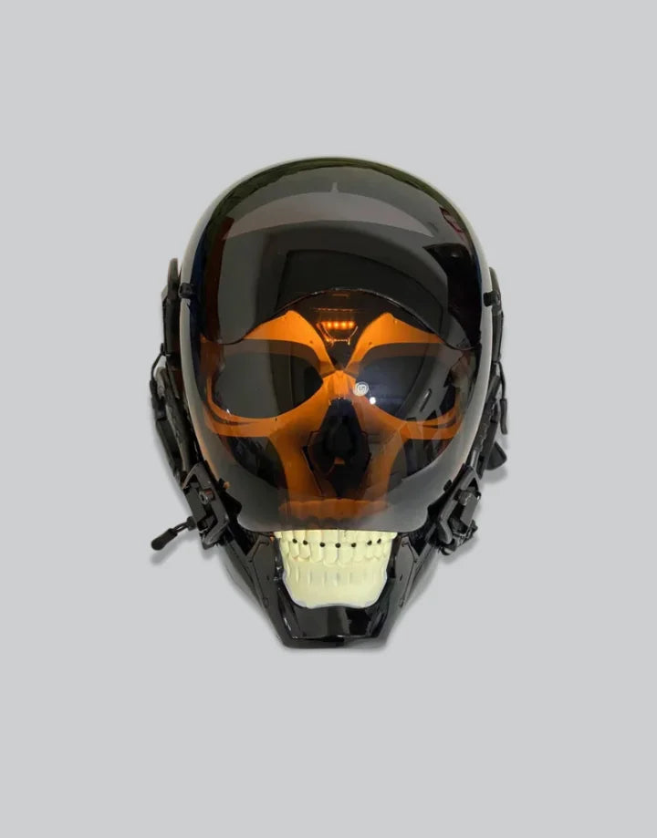 Orange Cyberpunk Helmet