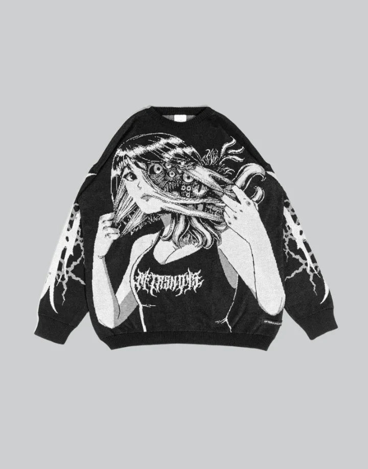 Anime Sweater Oversized