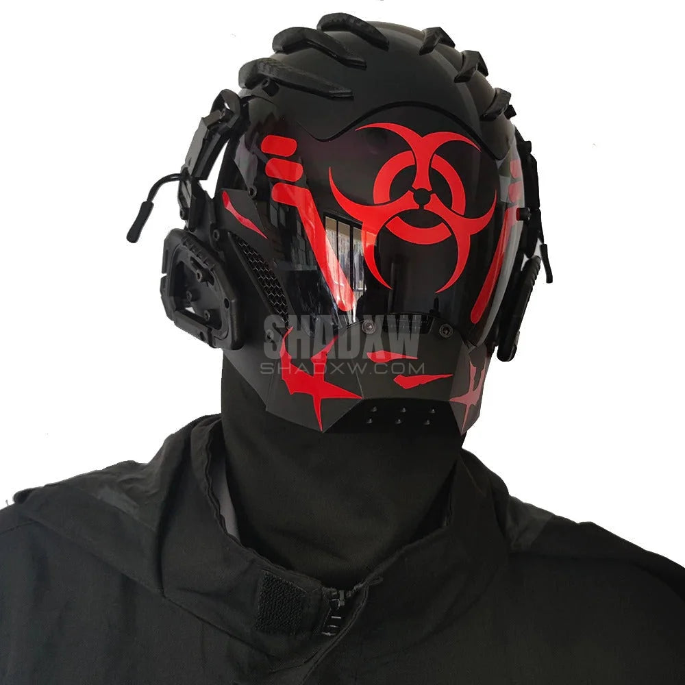 Biohazard Cyberpunk Helmet