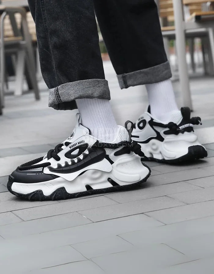 Black and White Techwear Shoes