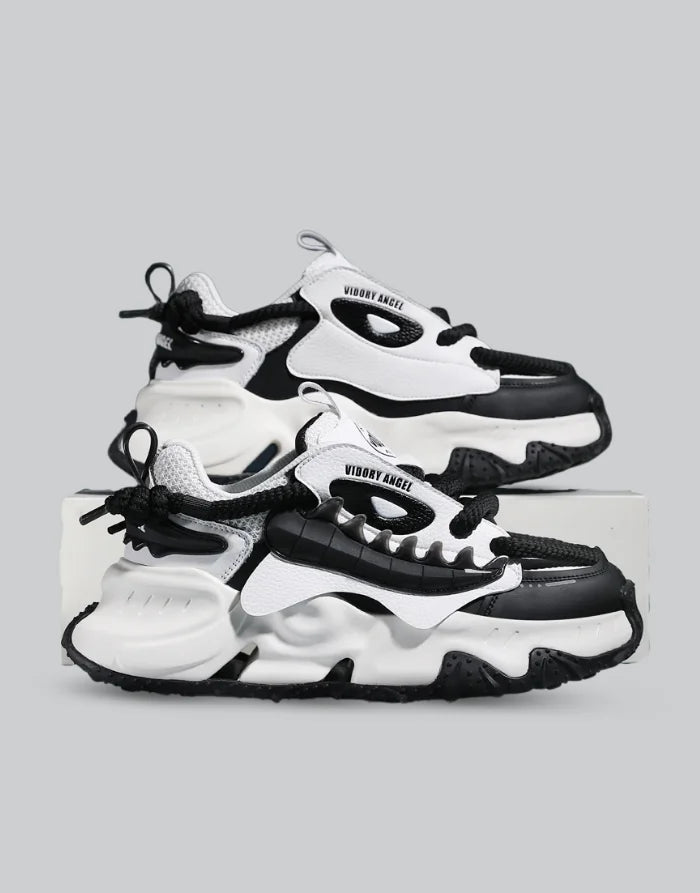 Black and White Techwear Shoes