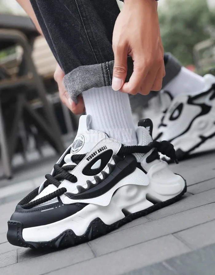 Black and White Techwear Shoes