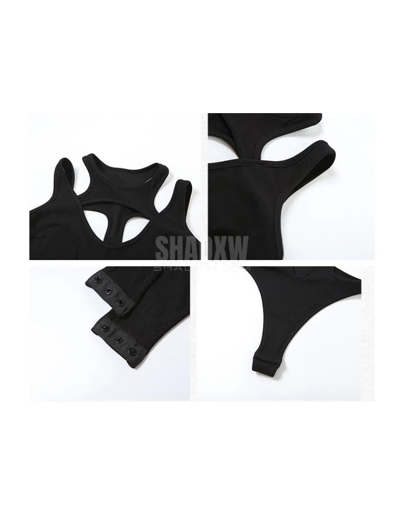 Black Cut Out Bodysuit