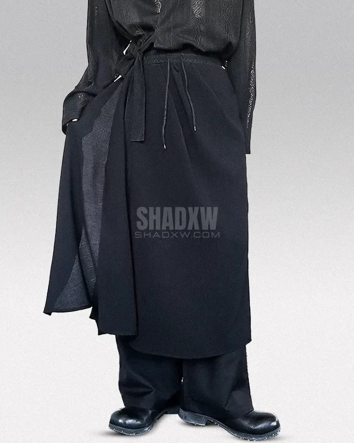 Black Japanese Hakama Pants