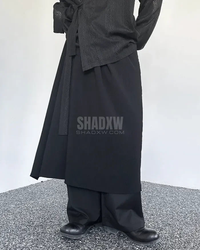 Black Japanese Hakama Pants