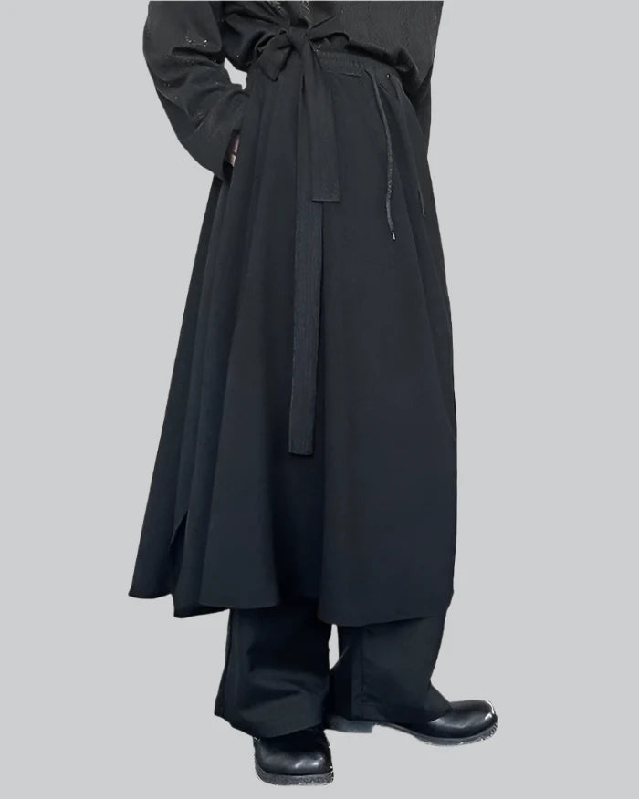 Black Japanese Hakama Pants