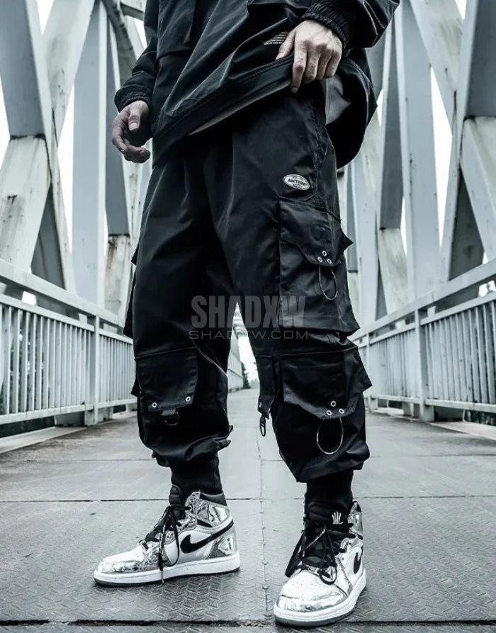 Black Techwear Cargo Pants