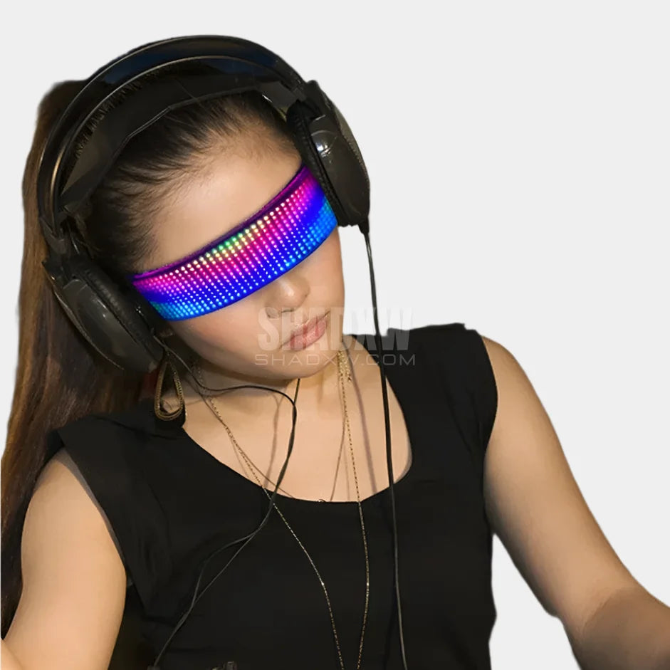 Bluetooth LED Cyberpunk Glasses