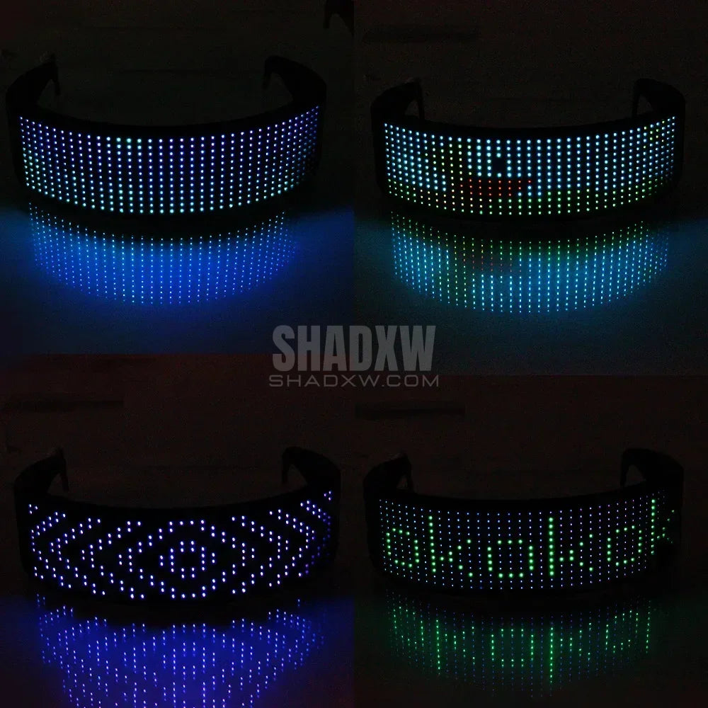 Bluetooth LED Cyberpunk Glasses