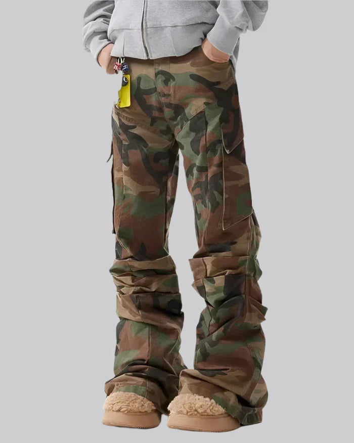 Camo Cargo Pants Y2K