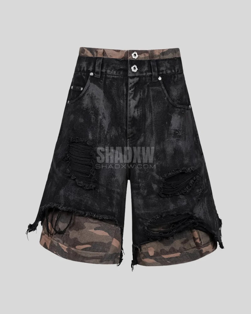 Wasteland Aesthetics,Wasteland Wear,mens camo cargo shorts，khaki cargo shorts，mens camo shorts，camo cargo shorts，techwear shorts,techwear cargo shorts,tactical shorts,tactical cargo shorts,army cargo shorts,cargo mens shorts,streetwear shorts,cargo shorts，cargo shorts for men，cargo shorts men，men cargo shorts