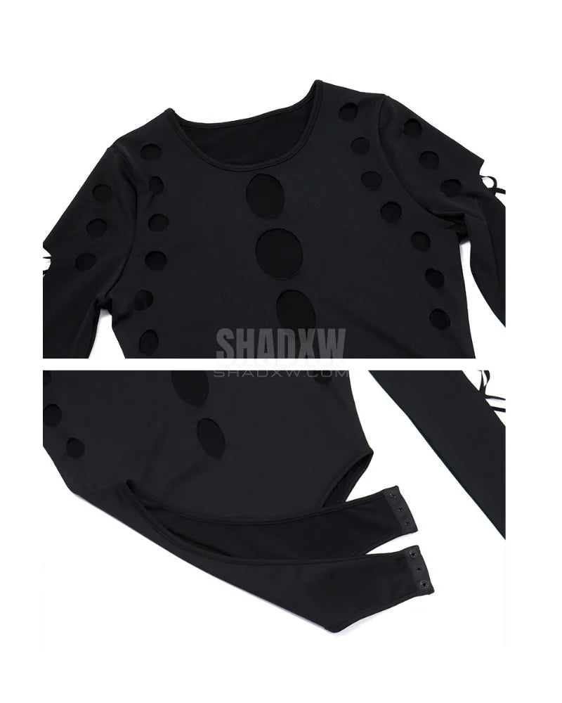 Cut Out Long Sleeve Bodysuit