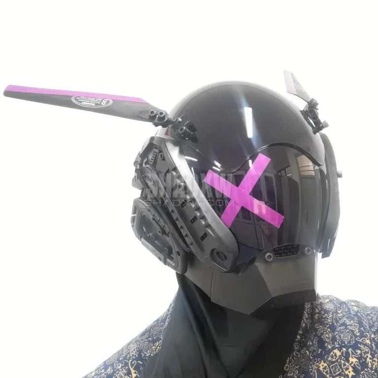 Cyberpunk Helmet Cross