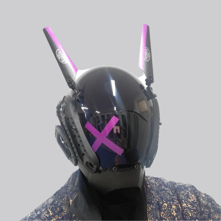 Cyberpunk Helmet Cross