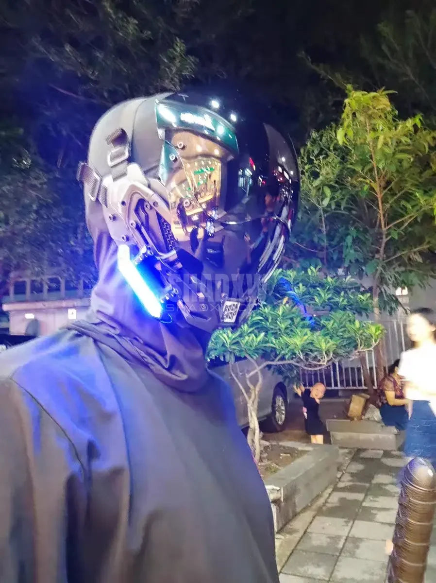 Dystopian Helmet LED