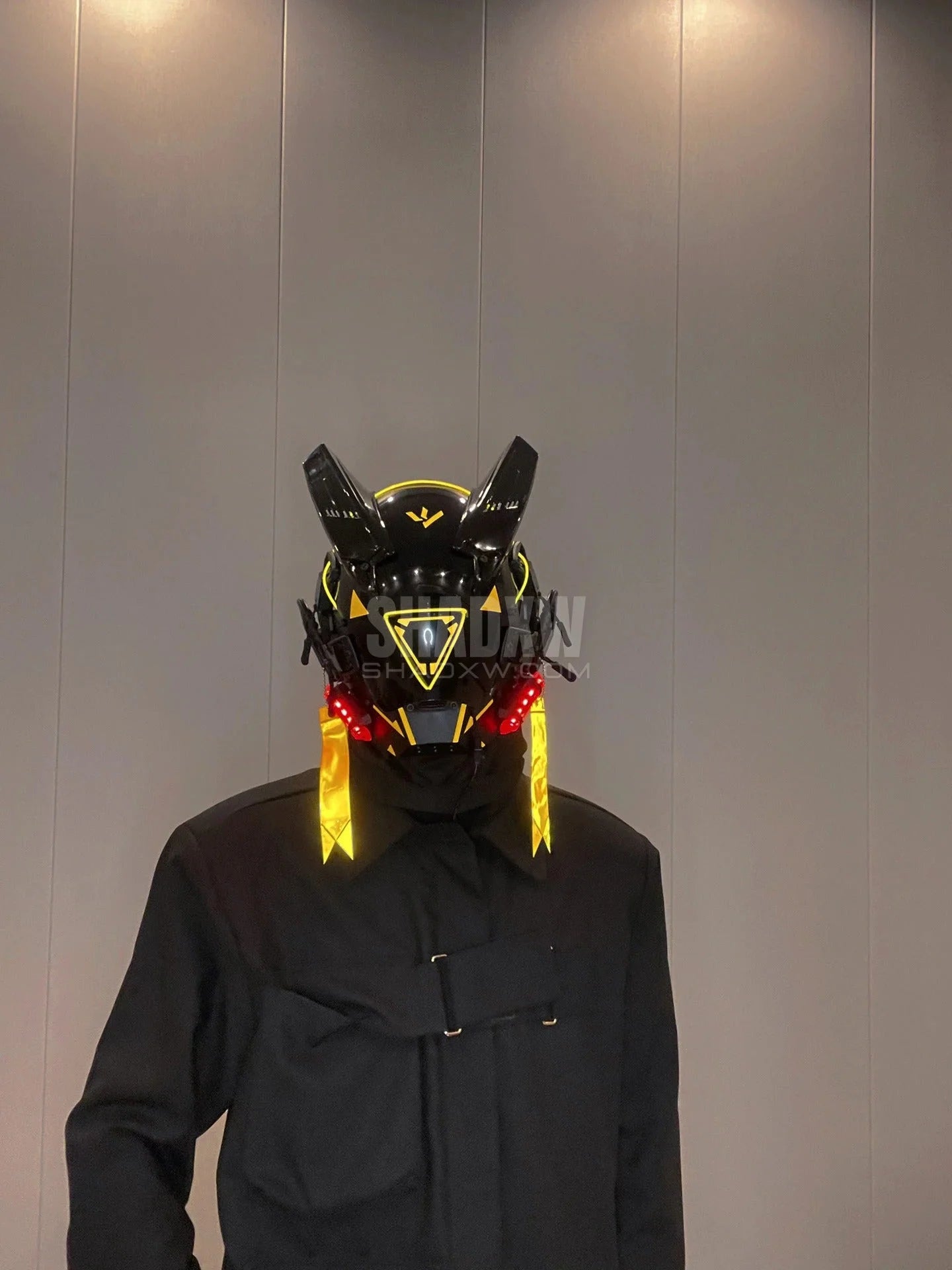 Cyberpunk Helmet Yellow