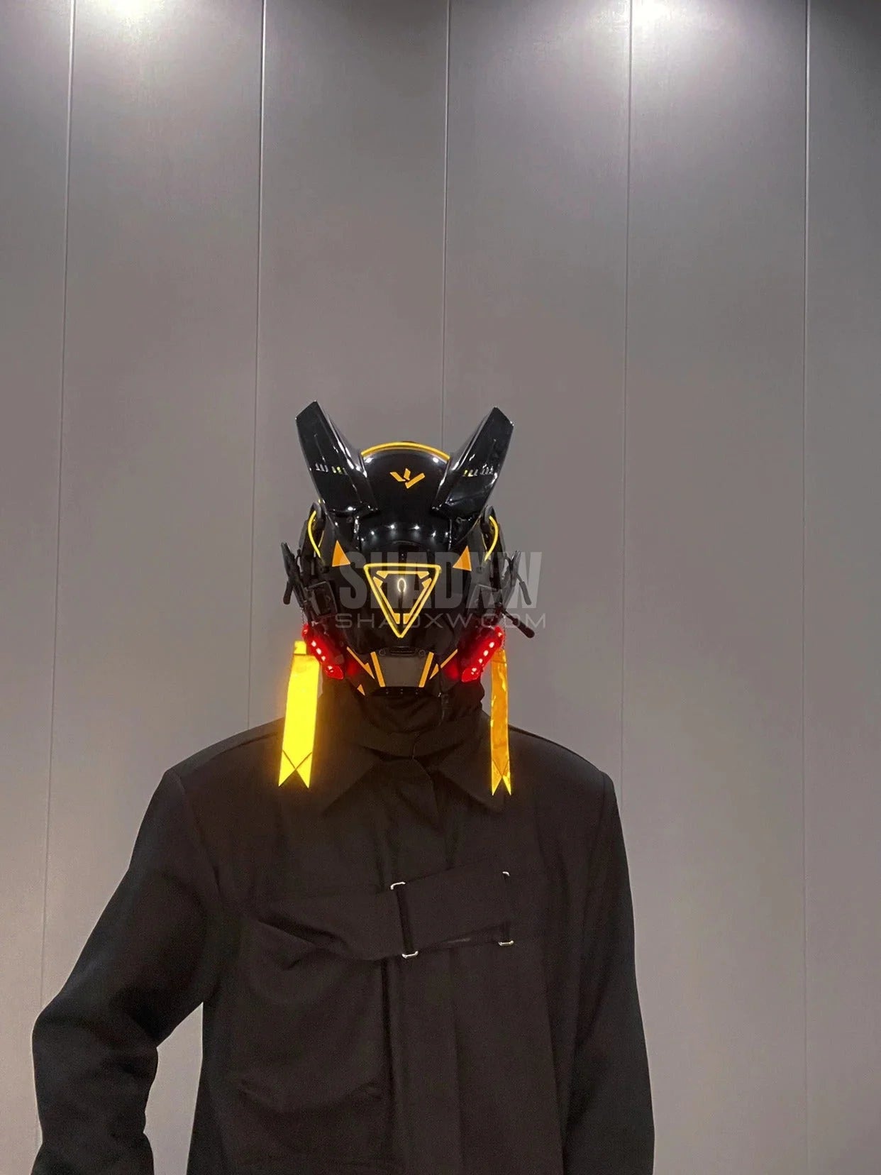 Cyberpunk Helmet Yellow