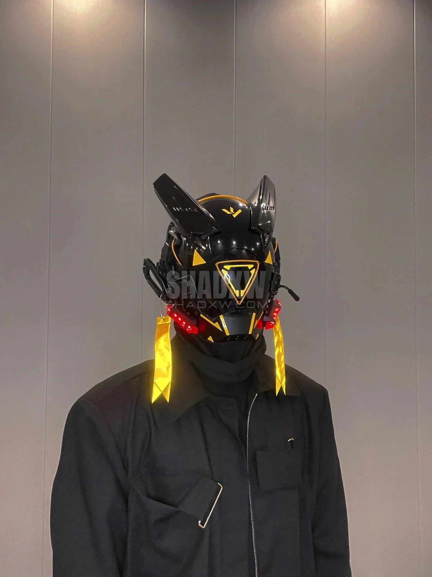 Cyberpunk Helmet Yellow