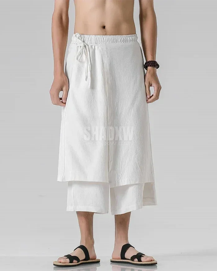 Double Layered Hakama Pants Men