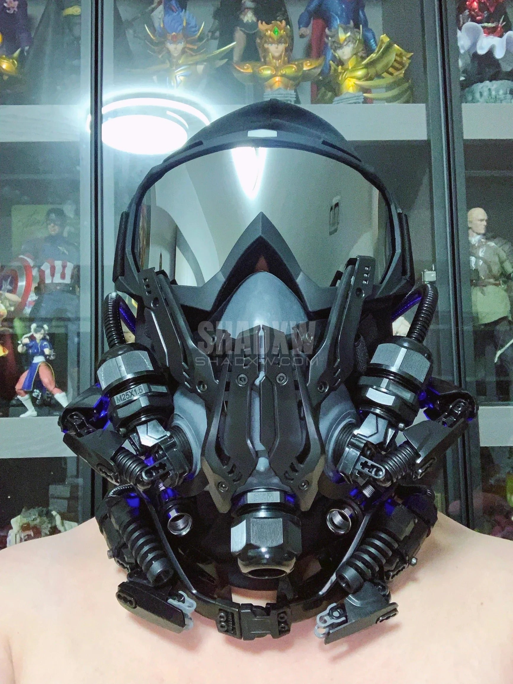 Half Cyberpunk Helmet