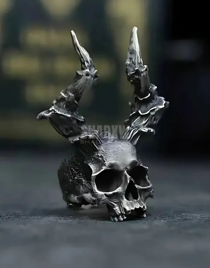 Horned Skull Ring