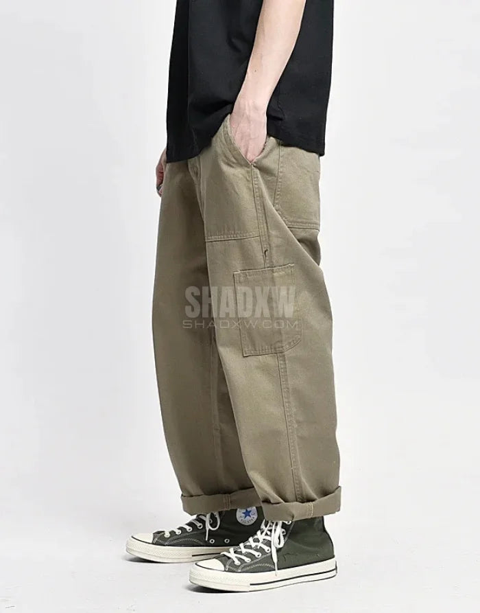 Multi Pockets Hakama Pants