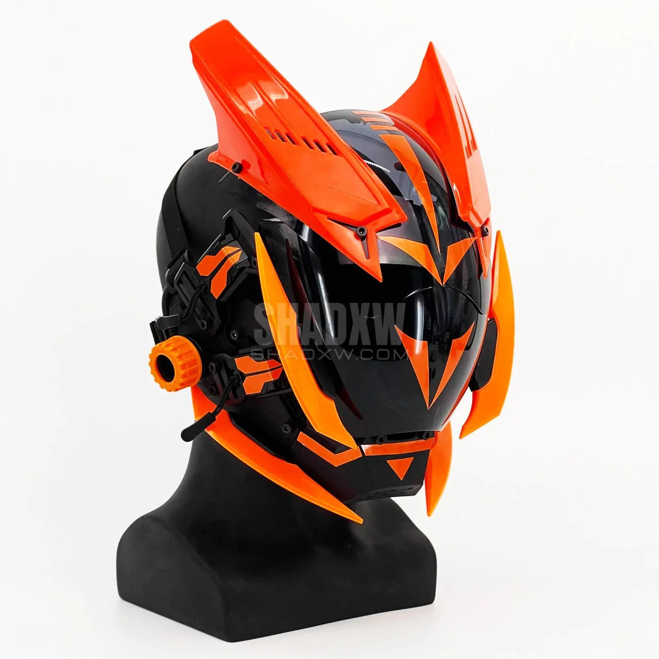 Orange Cyberpunk Helmet