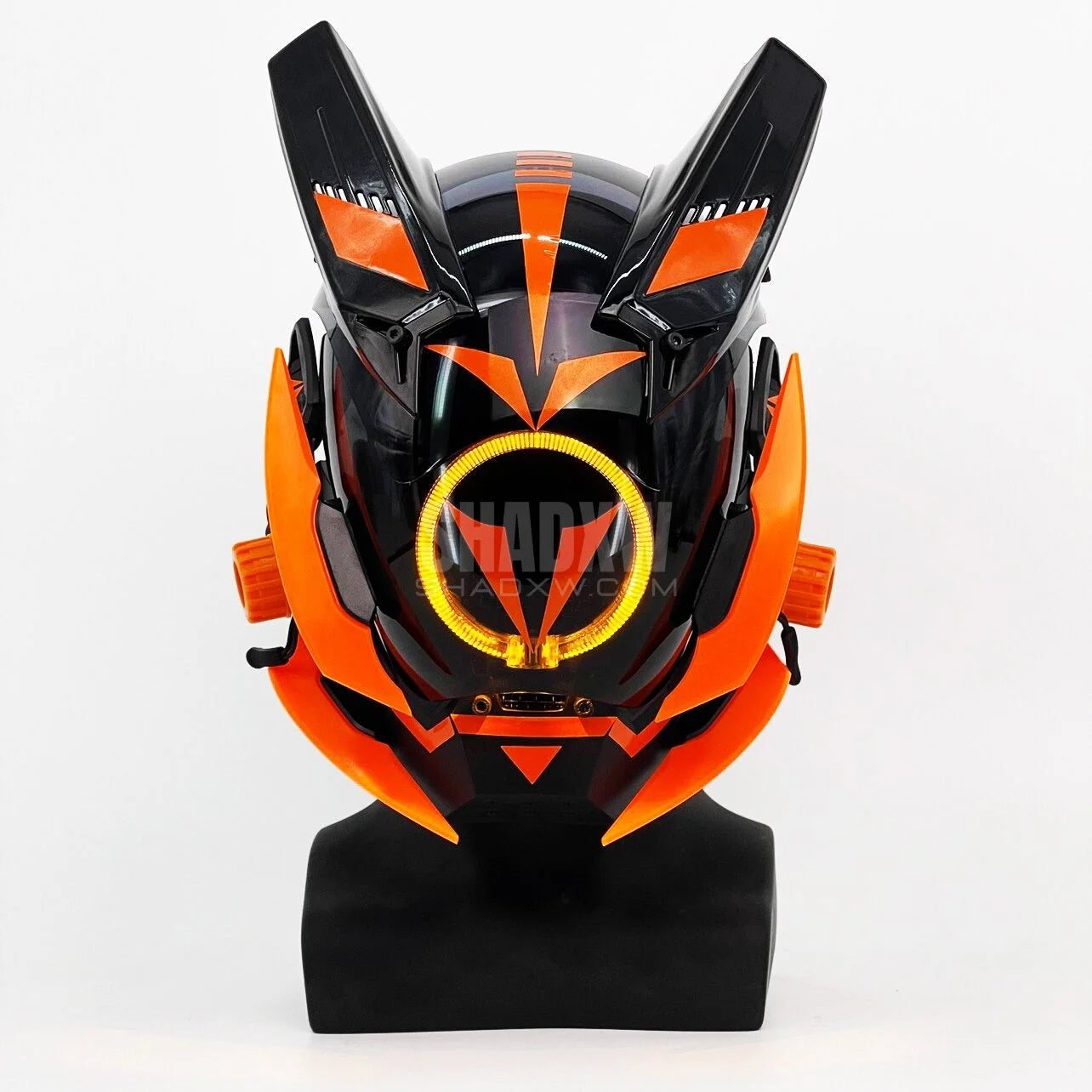 Orange Cyberpunk Helmet