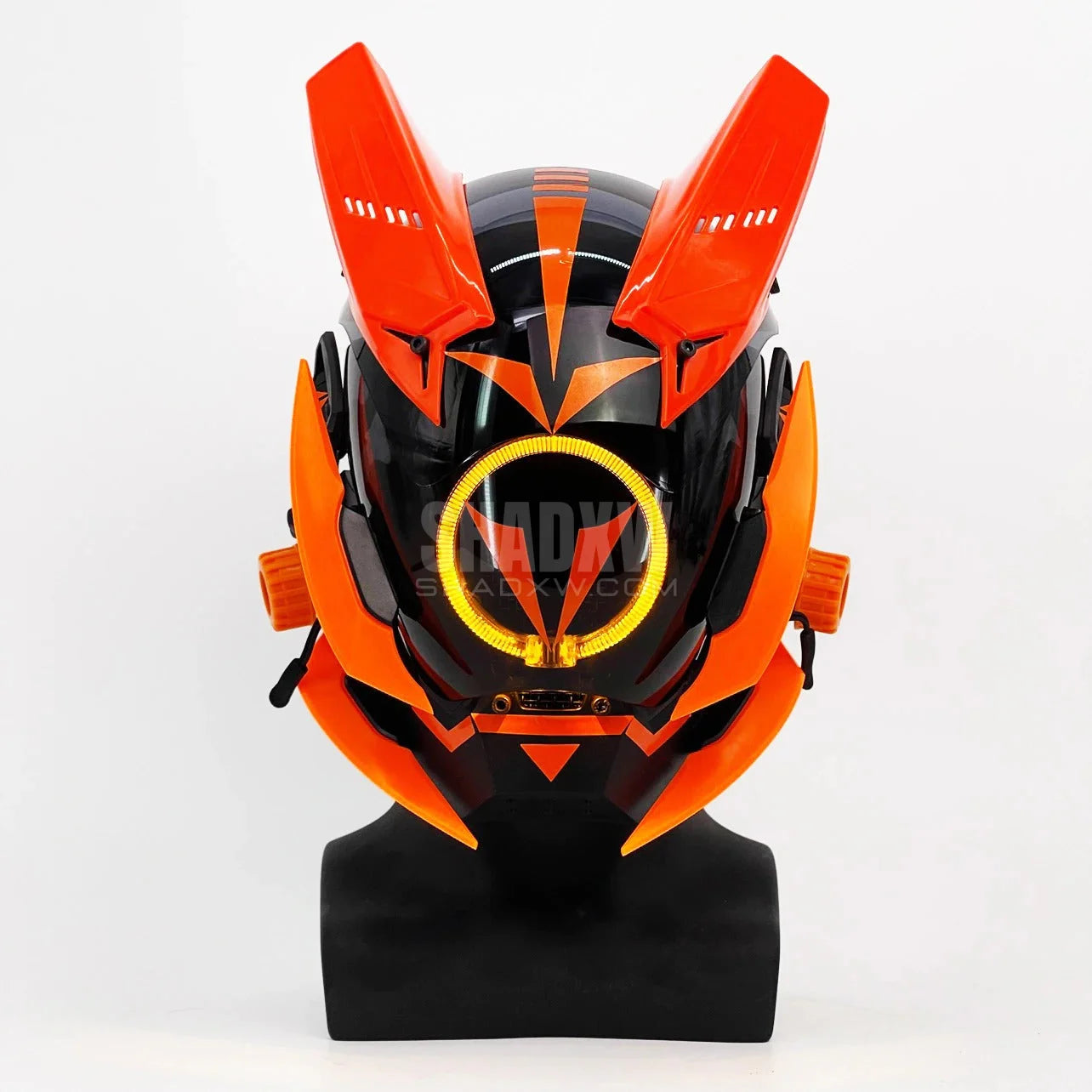 Orange Cyberpunk Helmet