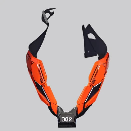 Orange Cyberpunk Mask Ninja