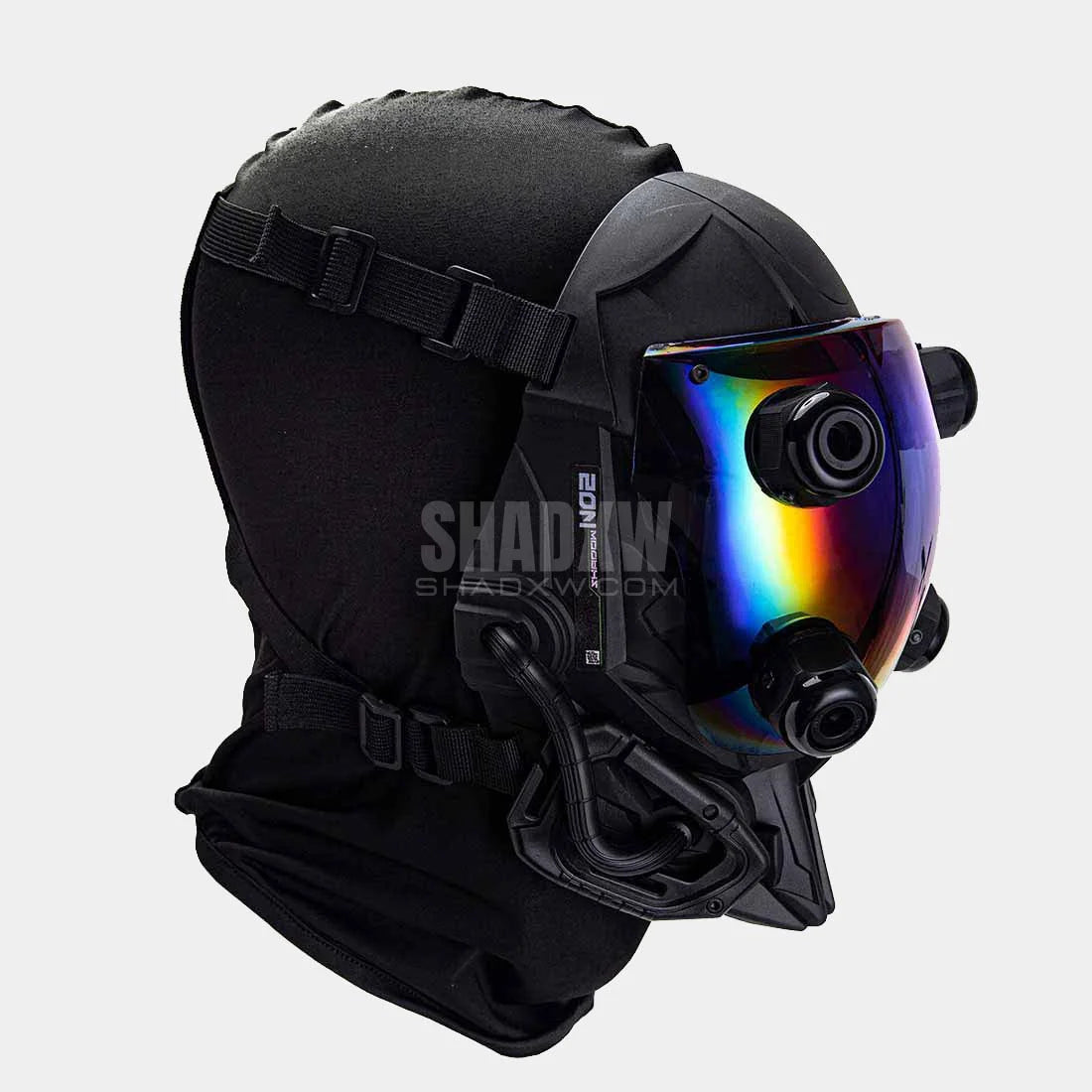 Rainbow Visor Cyberpunk Helmet