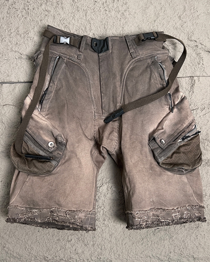 Ripped Cargo Shorts