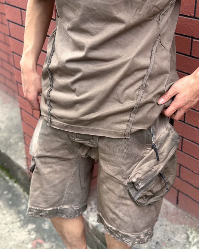 Ripped Cargo Shorts