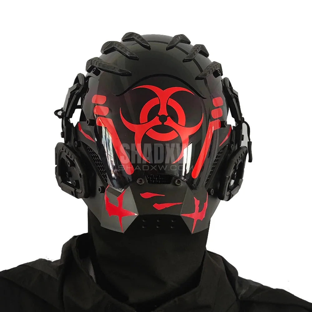 Biohazard Cyberpunk Helmet