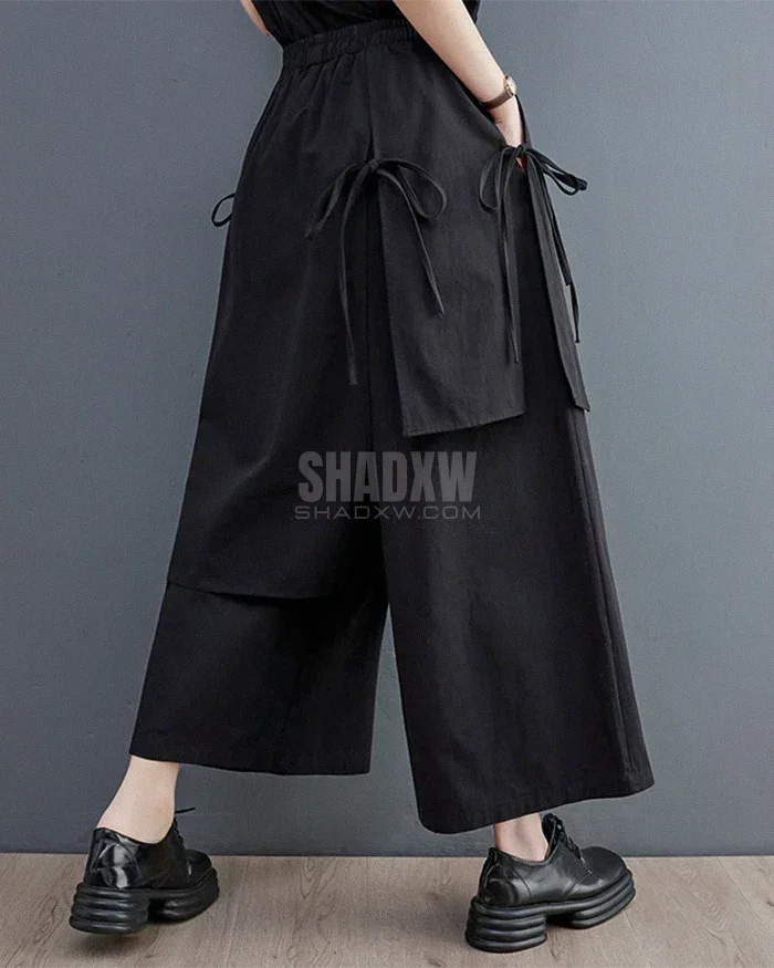 Women Double Layered Hakama Pants