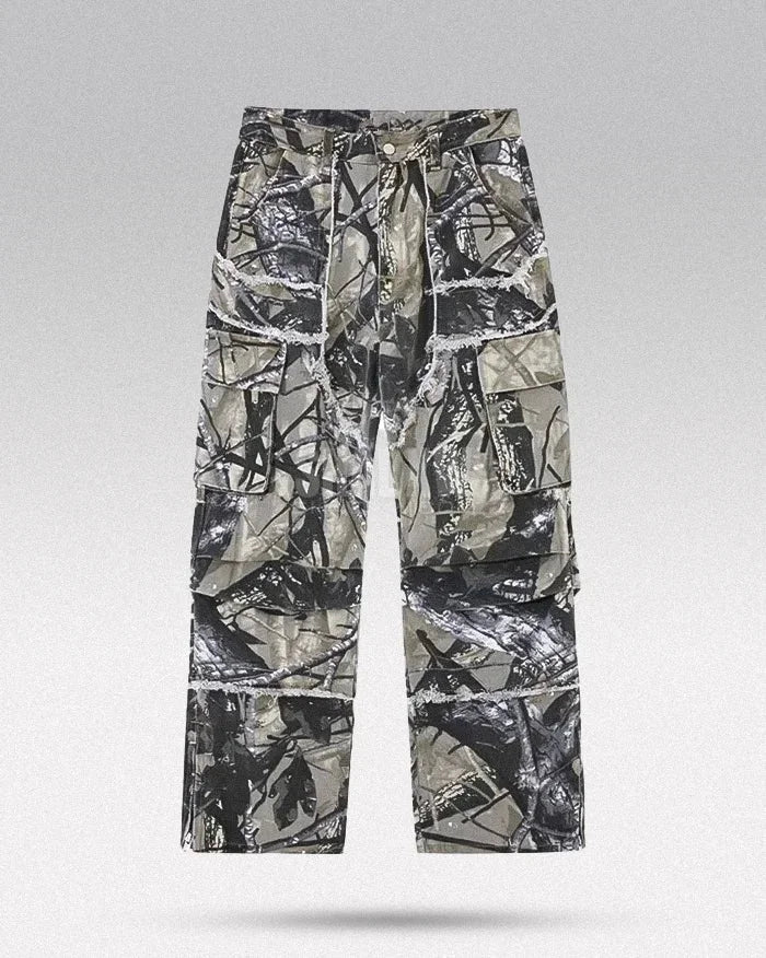 Y2K Camo Cargo Trousers