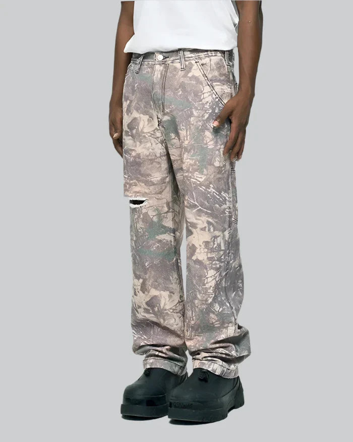 Y2K Camo Print Jeans