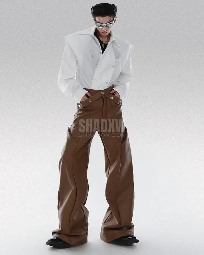 Y2K Pants PU Leather