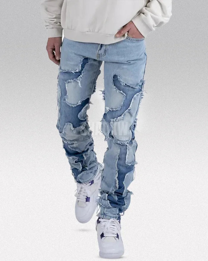 Y2K Patchwork Jeans