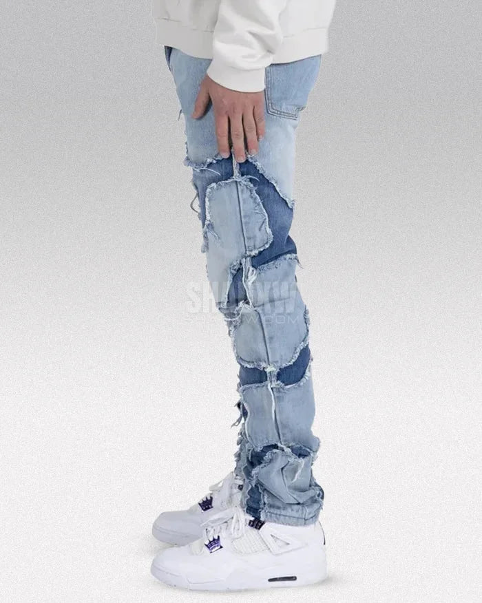 Y2K Patchwork Jeans