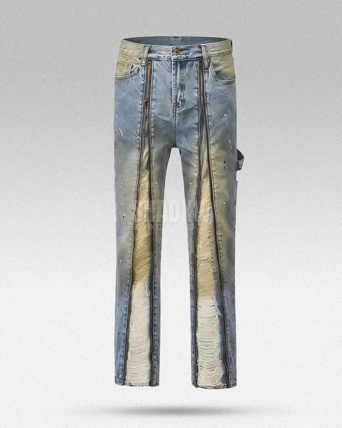 Y2K Zipper Jeans